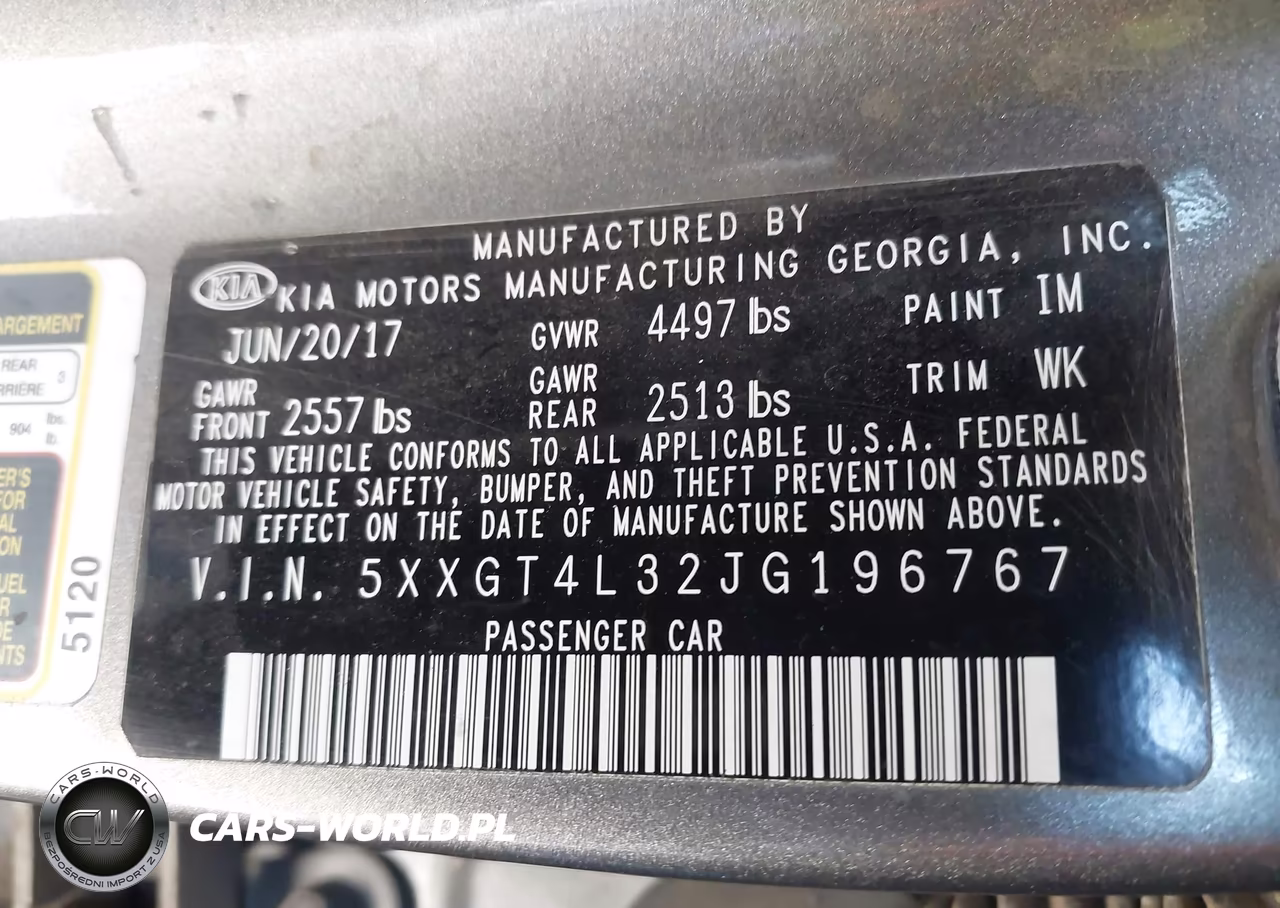 2018 Kia Optima Lx VIN:5XXGT4L32JG196767 - 9