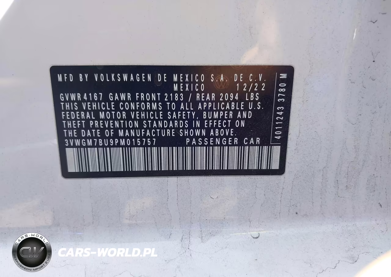 2023 Volkswagen Jetta 1.5T Sel VIN:3VWGM7BU9PM015757 - 9