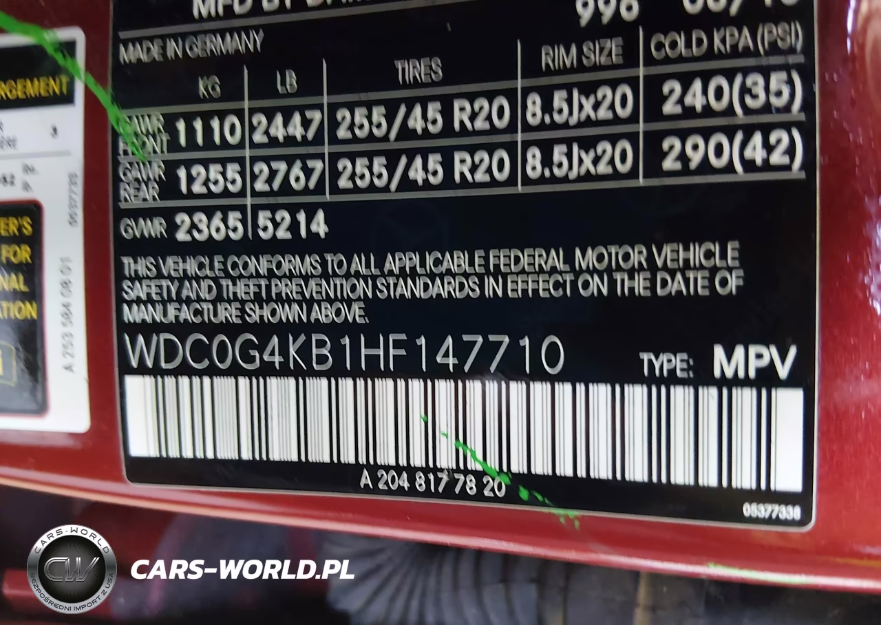 2017 Mercedes-Benz Glc 300 4Matic VIN:WDC0G4KB1HF147710 - 9