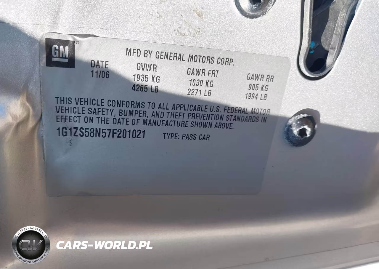2007 Chevrolet Malibu Ls VIN:1G1ZS58N57F201021 - 9