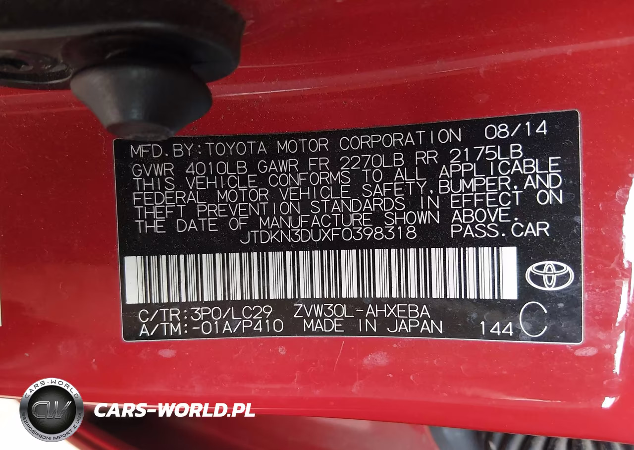 2015 Toyota Prius Persona Series Special Edition VIN:JTDKN3DUXF0398318 - 9