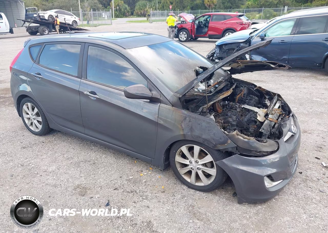 2012 Hyundai Accent Se VIN:KMHCU5AE6CU033232 - 1