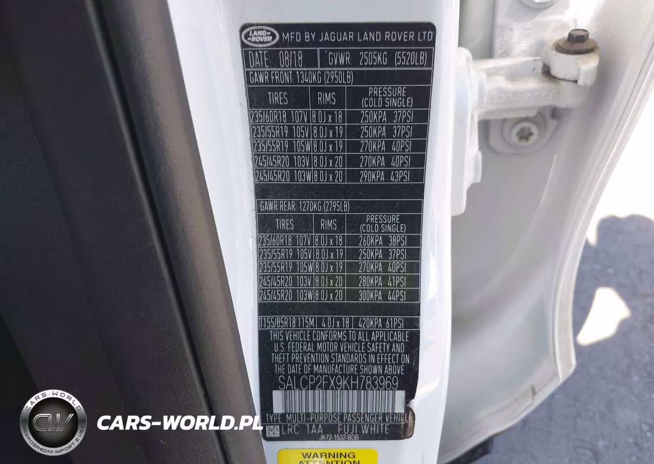 2019 Land Rover Discovery Sport Se VIN:SALCP2FX9KH783969 - 9