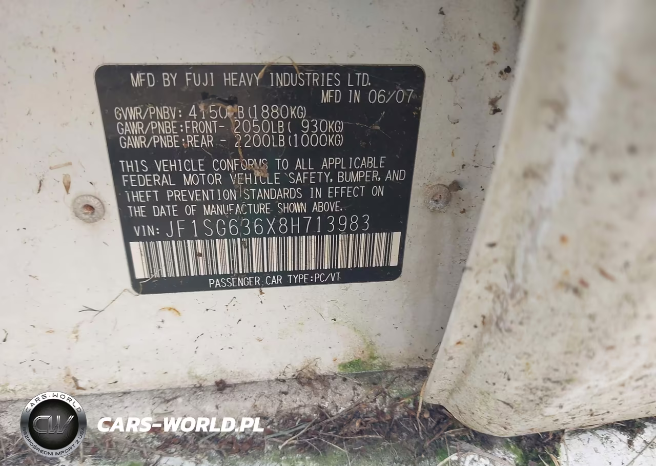 2008 Subaru Forester 2.5X VIN:JF1SG636X8H713983 - 9