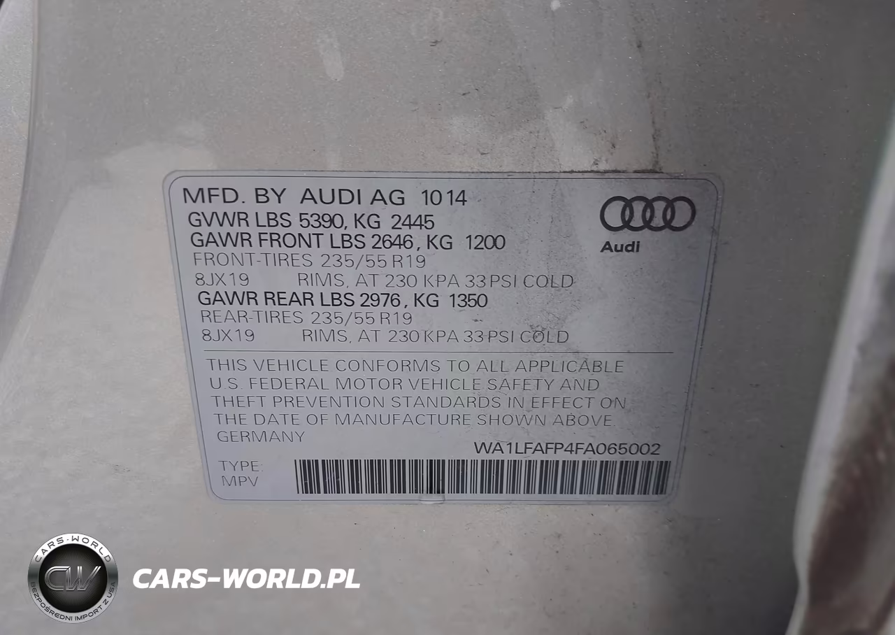 2015 Audi Q5 2.0T Premium VIN:WA1LFAFP4FA065002 - 9