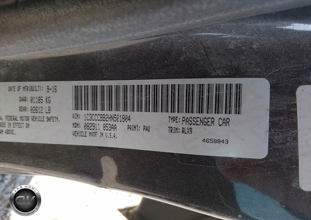 2017 Chrysler 200 200S VIN:1C3CCCBB2HN501804 - 9