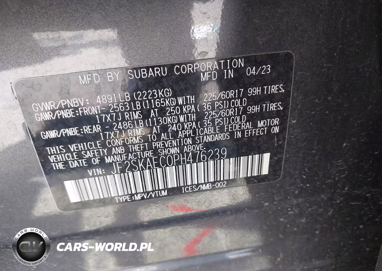 2023 Subaru Forester Premium VIN:JF2SKAEC0PH476239 - 9