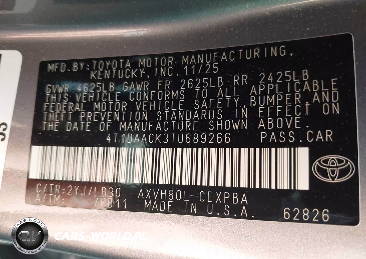 2026 Toyota Camry Xse VIN:4T1DAACK3TU689266 - 9