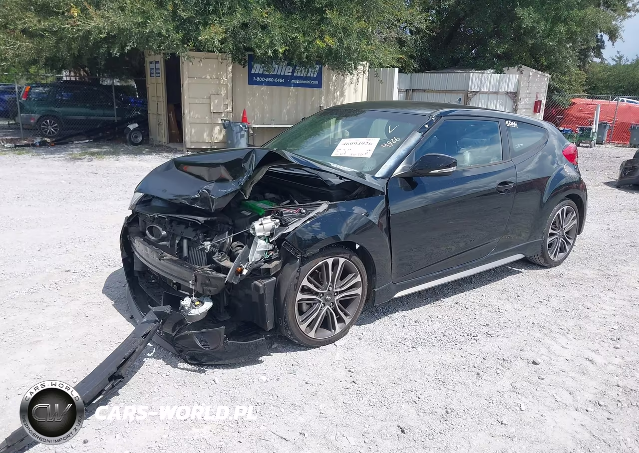 2016 Hyundai Veloster Turbo VIN:KMHTC6AE8GU276281 - 2