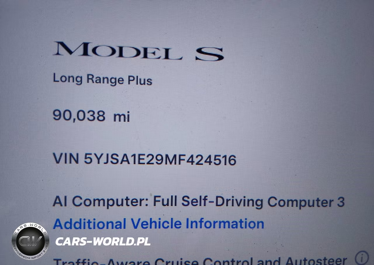 2021 Tesla Model S Long Range Dual Motor All-Wheel Drive-Long Range Plus Dual Motor All-Wheel Drive VIN:5YJSA1E29MF424516 - 7