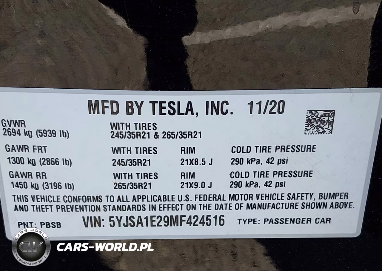 2021 Tesla Model S Long Range Dual Motor All-Wheel Drive-Long Range Plus Dual Motor All-Wheel Drive VIN:5YJSA1E29MF424516 - 9