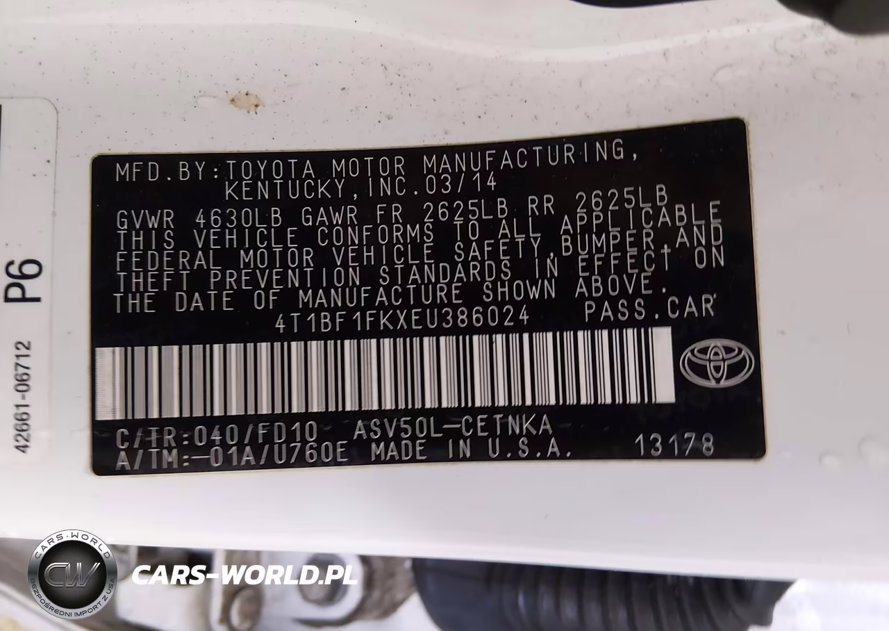 2014 Toyota Camry Le VIN:4T1BF1FKXEU386024 - 9