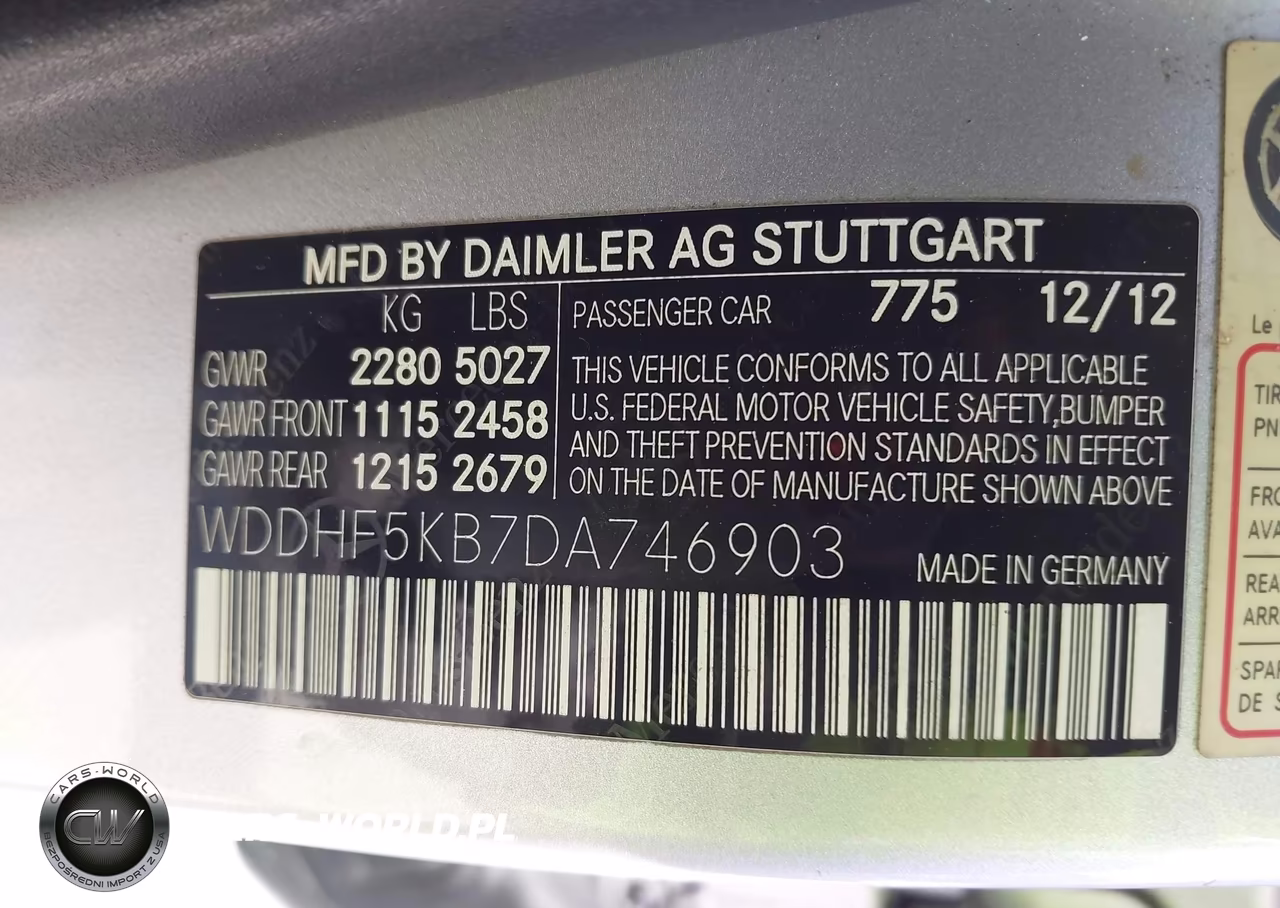 2013 Mercedes-Benz E 350 VIN:WDDHF5KB7DA746903 - 9