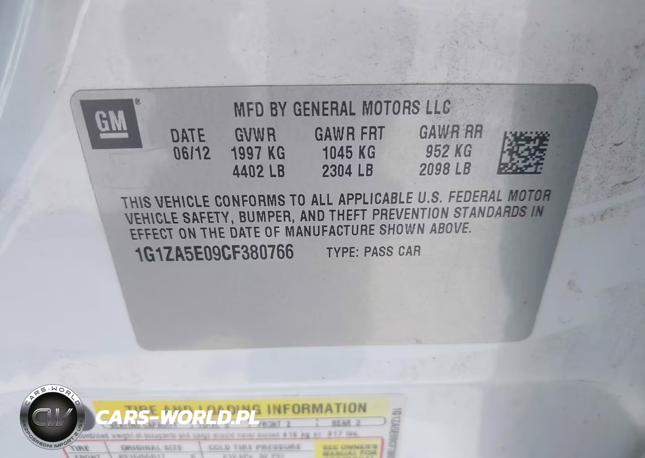 2012 Chevrolet Malibu Ls VIN:1G1ZA5E09CF380766 - 9