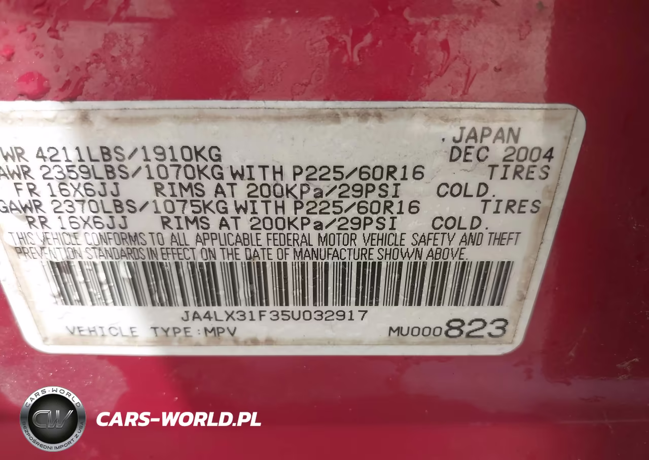 2005 Mitsubishi Outlander Ls VIN:JA4LX31F35U032917 - 9