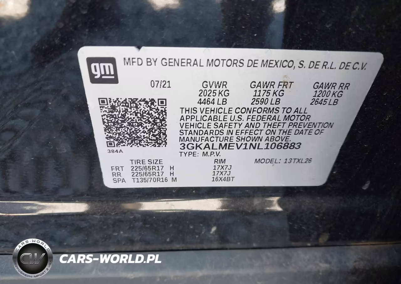 2022 GMC Terrain Fwd Sle VIN:3GKALMEV1NL106883 - 9