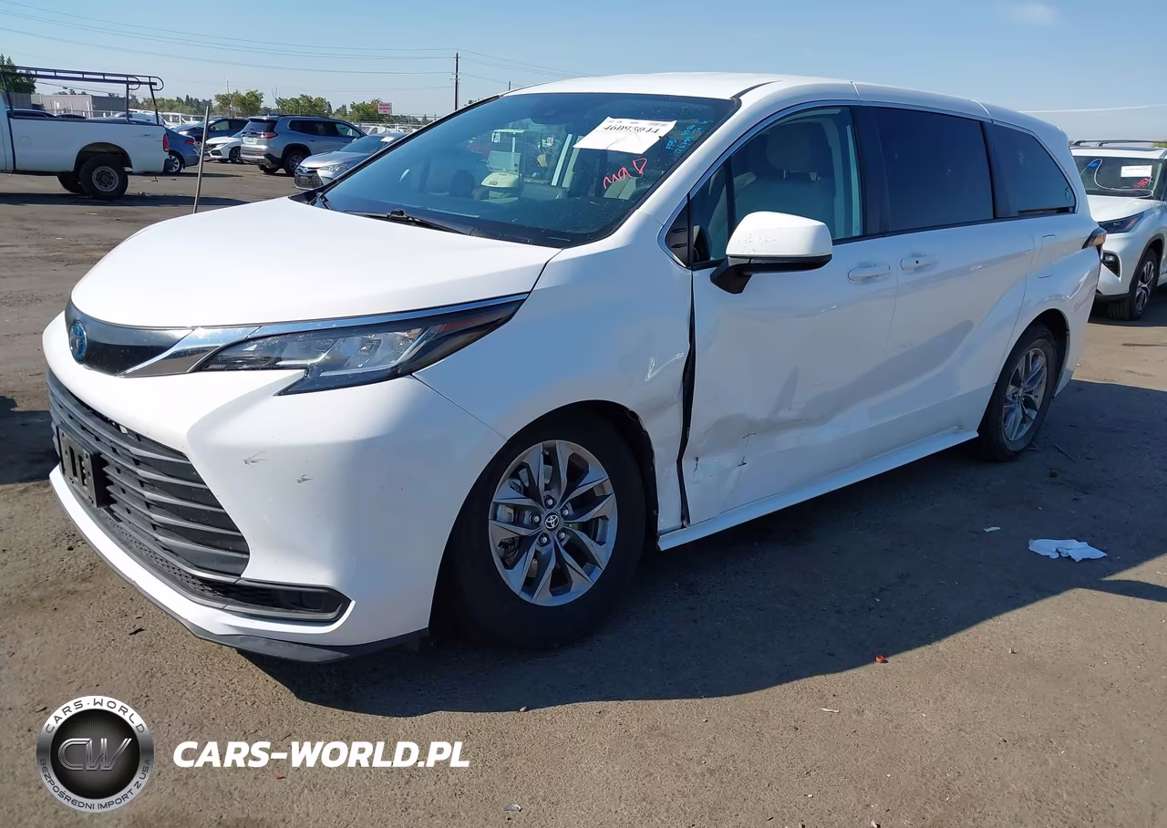 2022 Toyota Sienna Le VIN:5TDKRKEC3NS098166 - 2