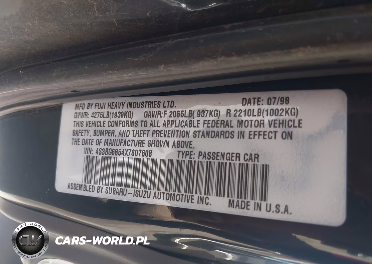 1999 Subaru Legacy 30Th Ann. Outback Ltd.-Outback VIN:4S3BG6854X7607608 - 9