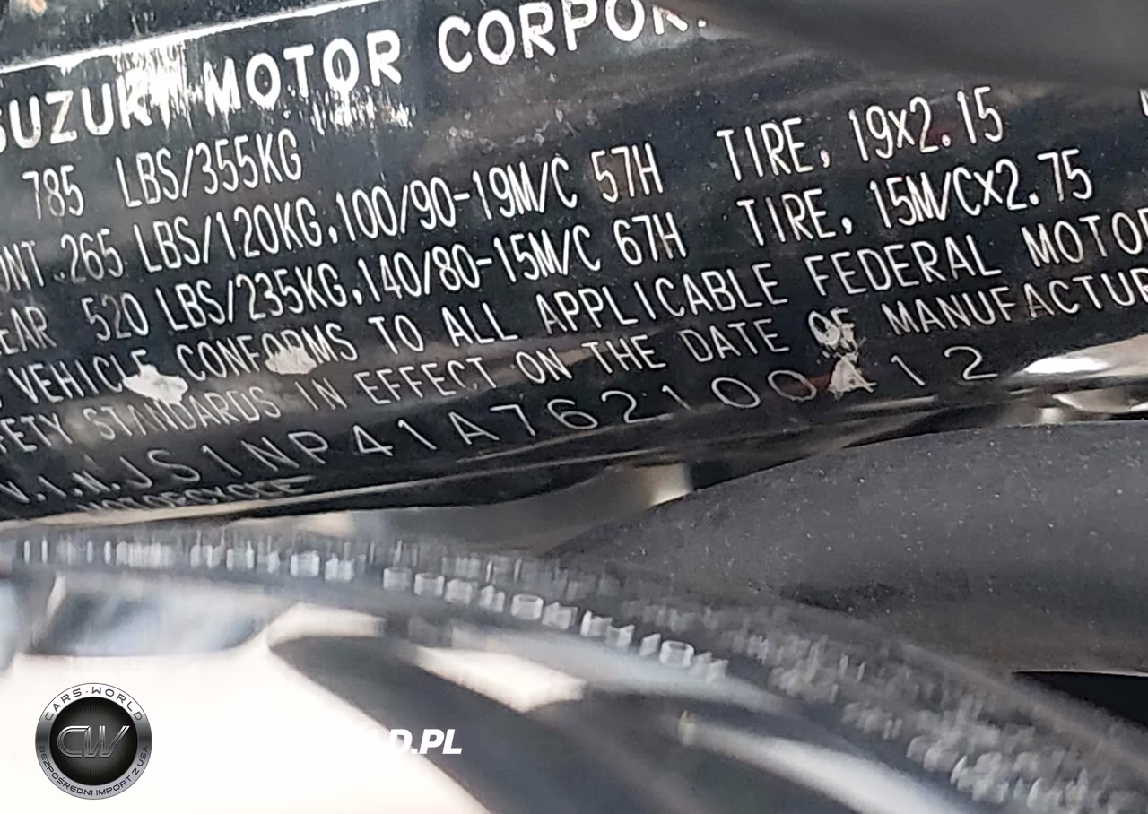 2006 Suzuki Ls650 P VIN:JS1NP41A762100412 - 10