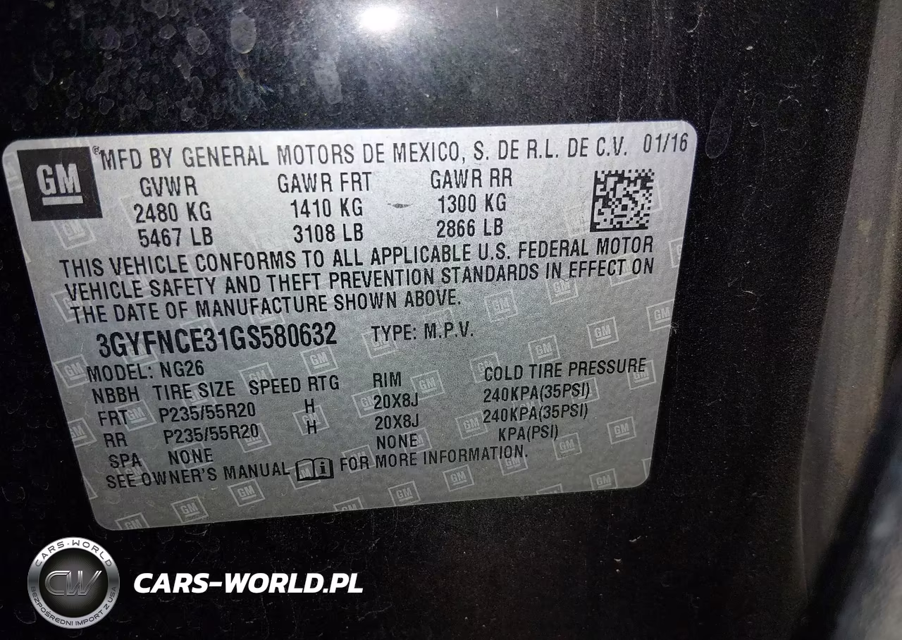 2016 Cadillac Srx Performance Collection VIN:3GYFNCE31GS580632 - 9