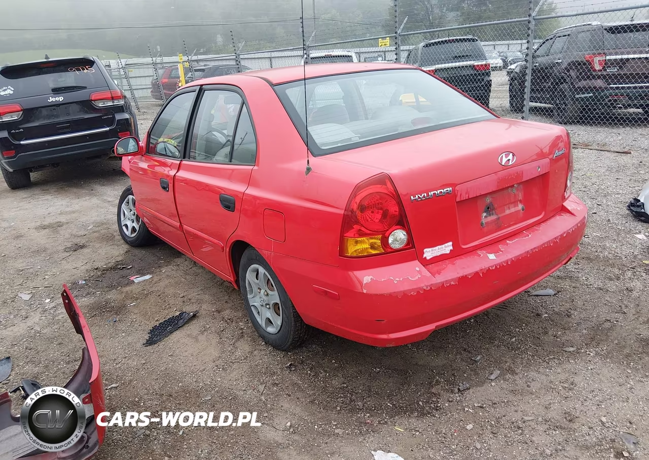 2004 Hyundai Accent Gl VIN:KMHCG45C24U523484 - 3