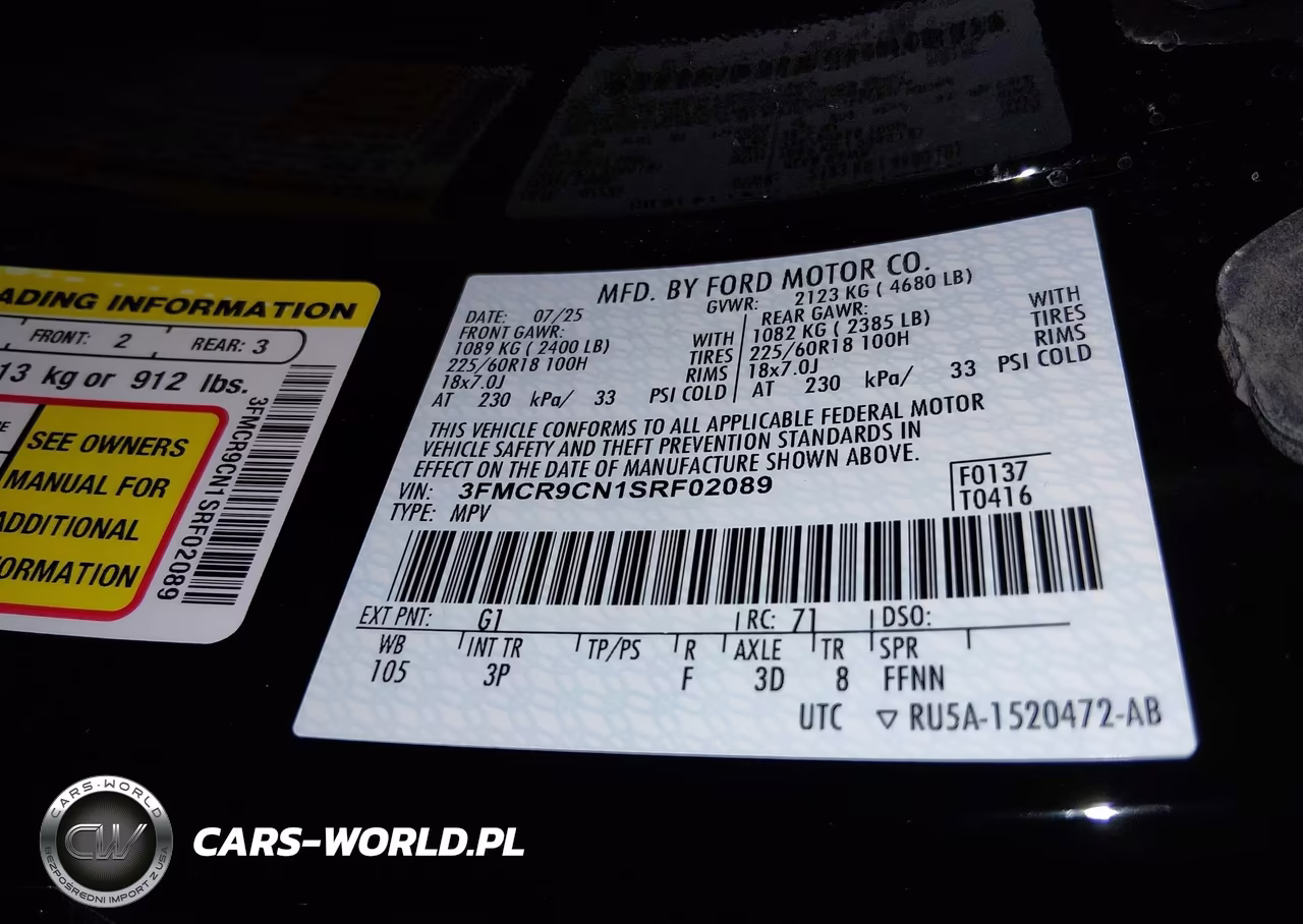 2025 Ford Bronco Sport Outer Banks VIN:3FMCR9CN1SRF02089 - 9