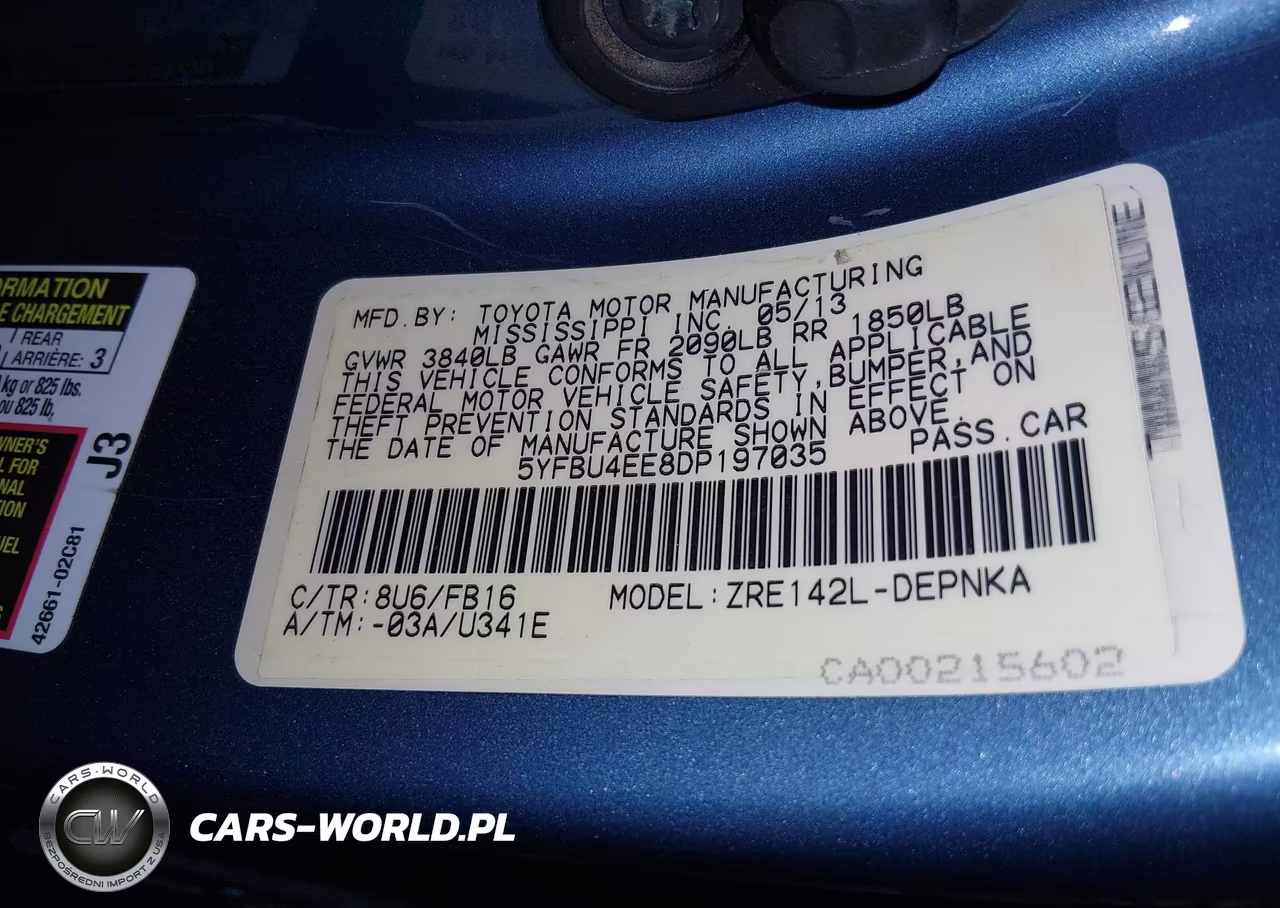2013 Toyota Corolla Le VIN:5YFBU4EE8DP197035 - 9