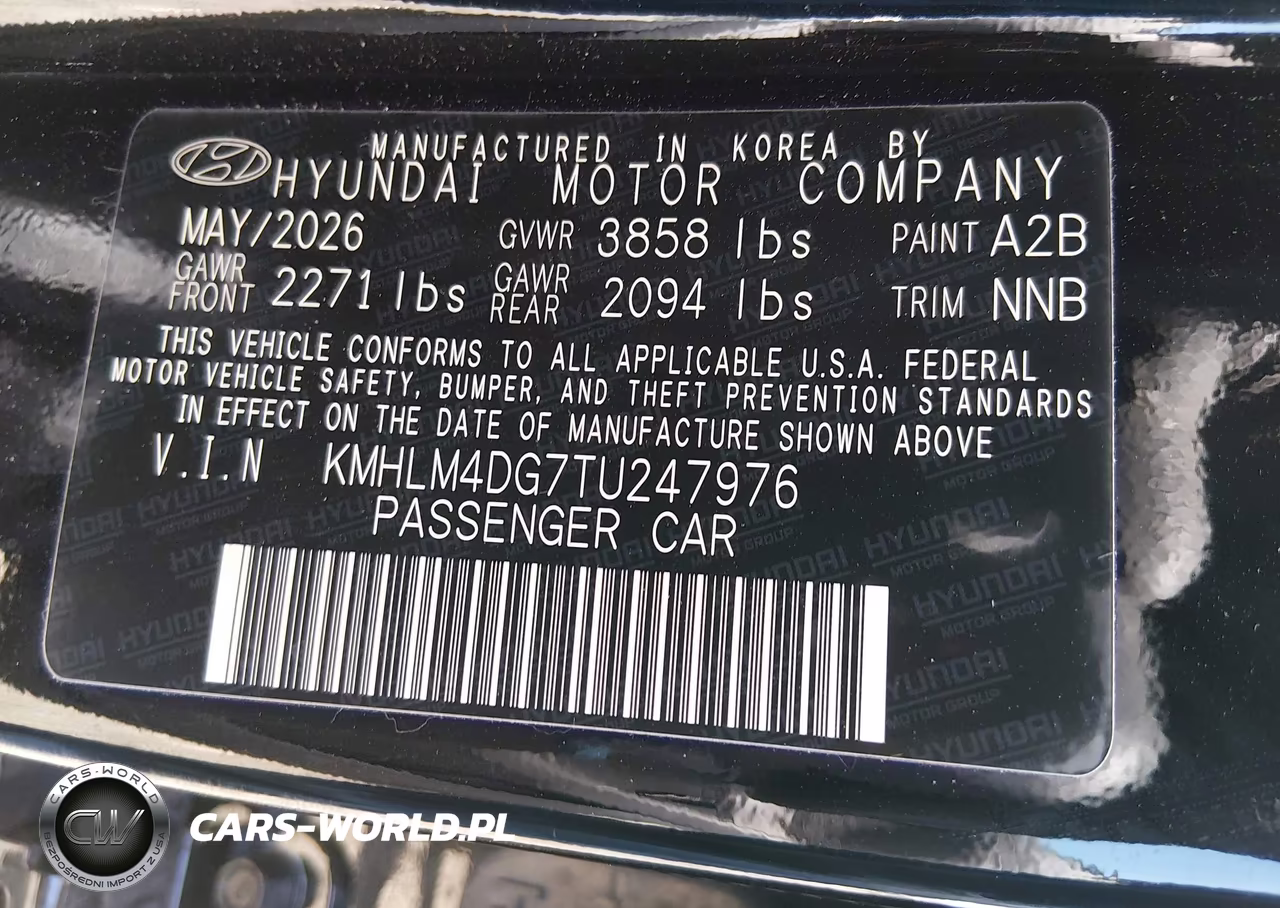 2026 Hyundai Elantra Sel Sport VIN:KMHLM4DG7TU247976 - 9