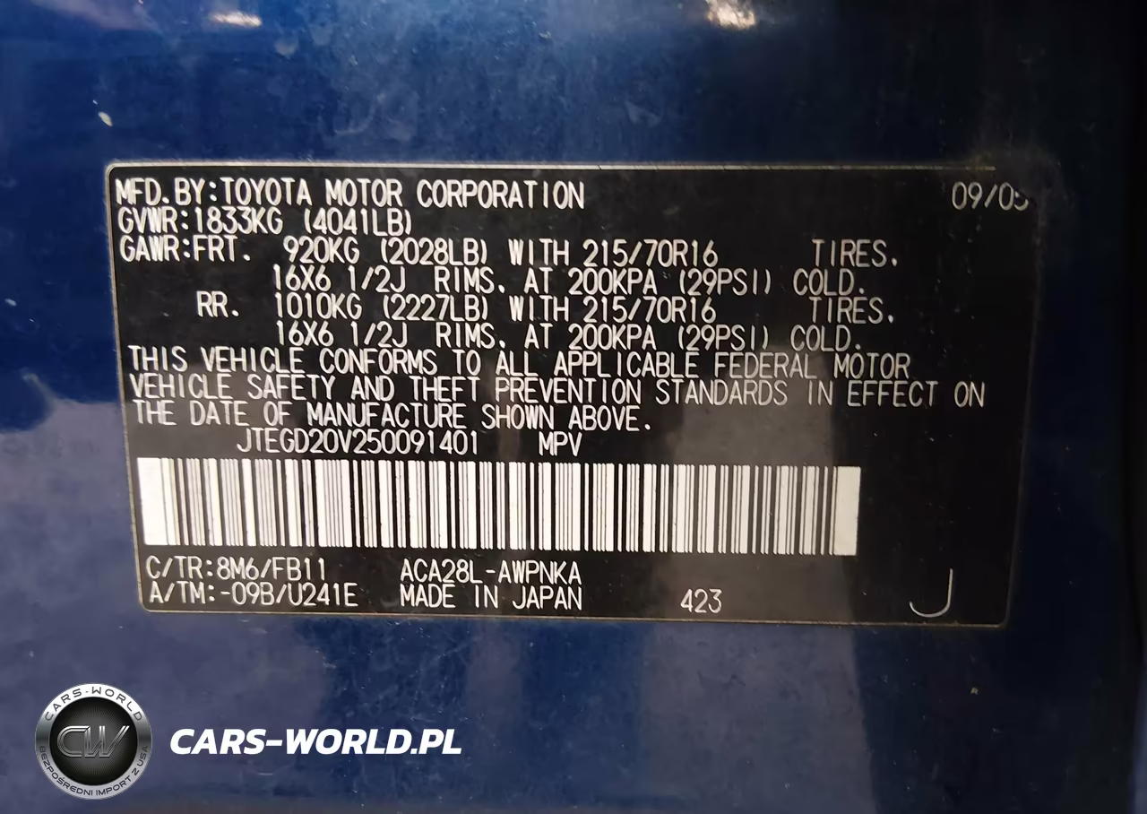 2005 Toyota Rav4 VIN:JTEGD20V250091401 - 9