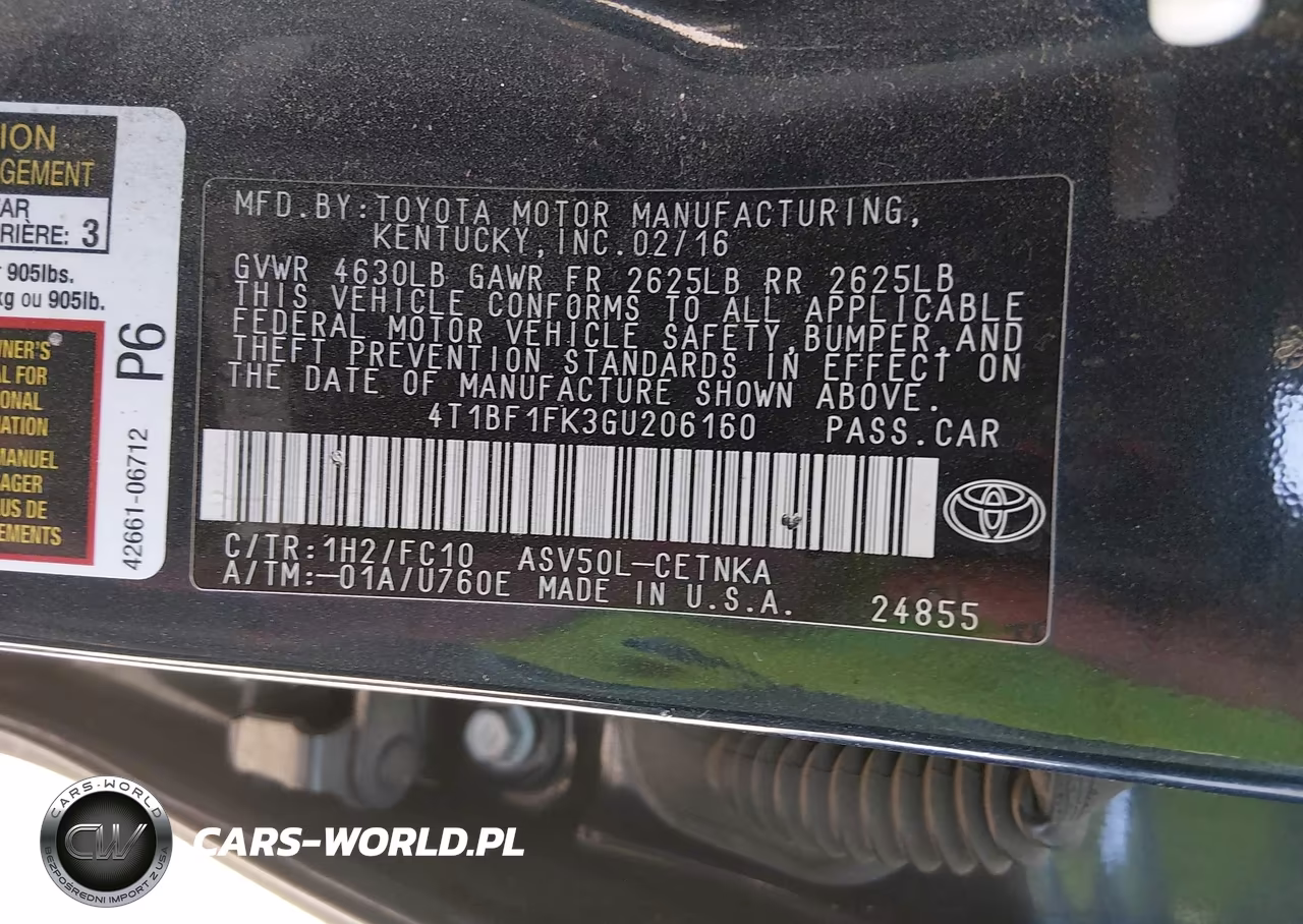 2016 Toyota Camry Le VIN:4T1BF1FK3GU206160 - 9