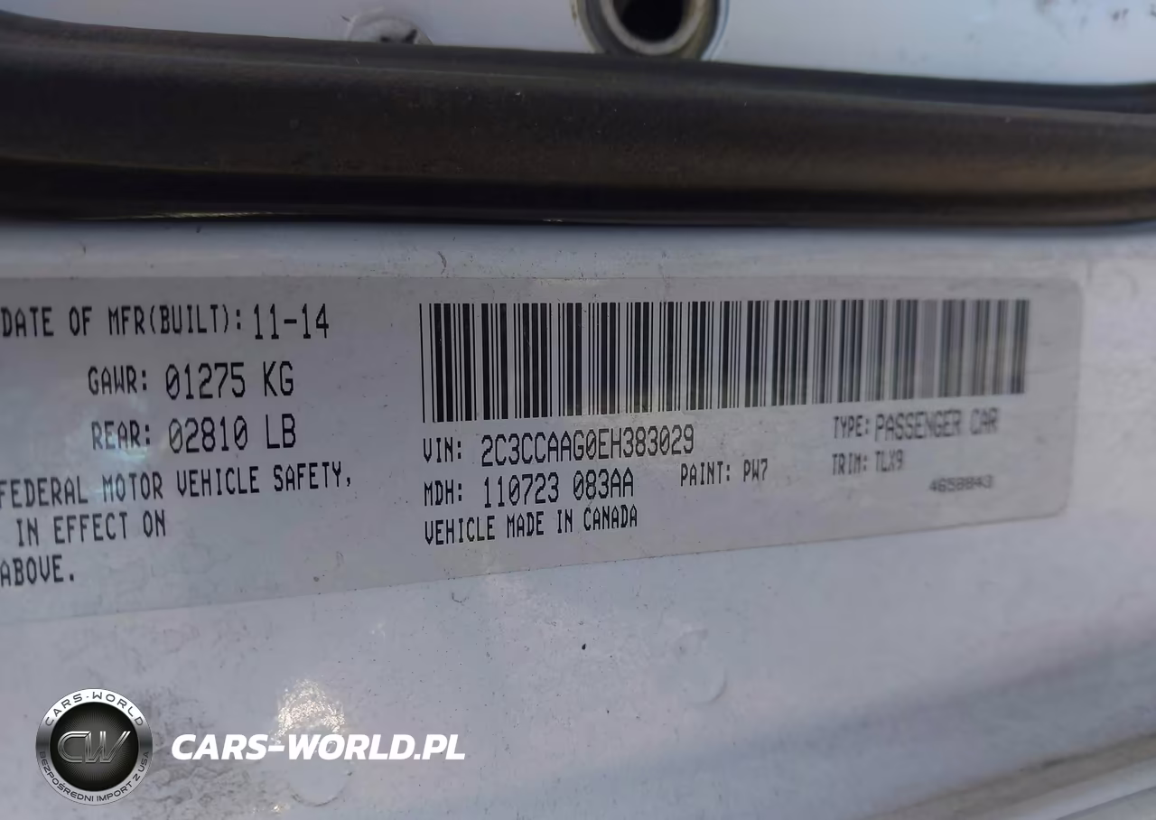 2014 Chrysler 300 VIN:2C3CCAAG0EH383029 - 9