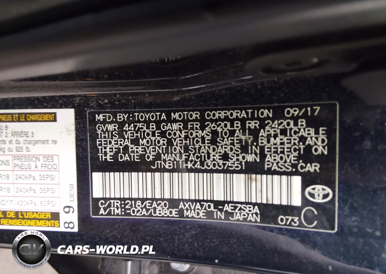 2018 Toyota Camry Se VIN:JTNB11HK4J3037551 - 9