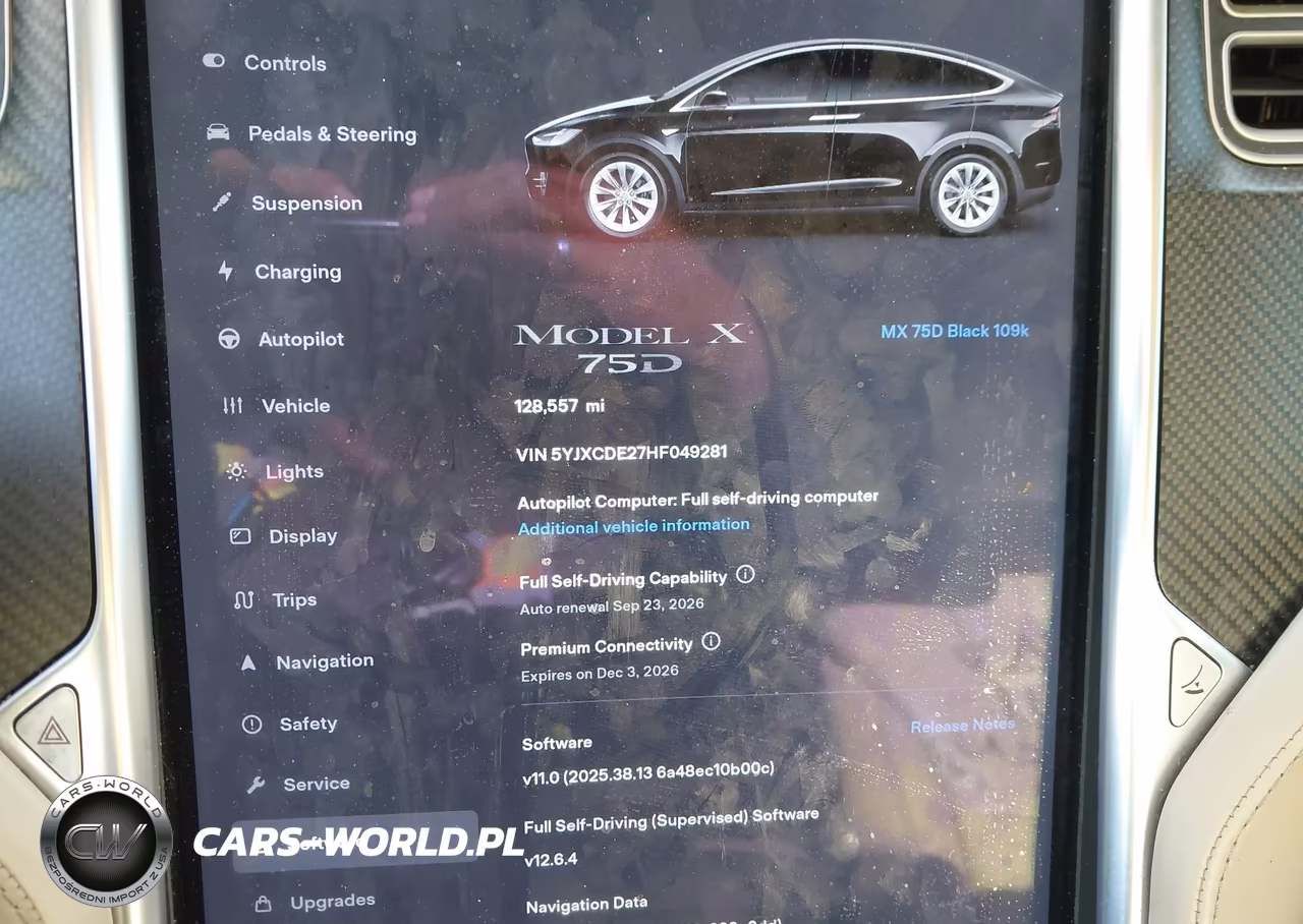 2017 Tesla Model X 100D-75D-90D VIN:5YJXCDE27HF049281 - 7
