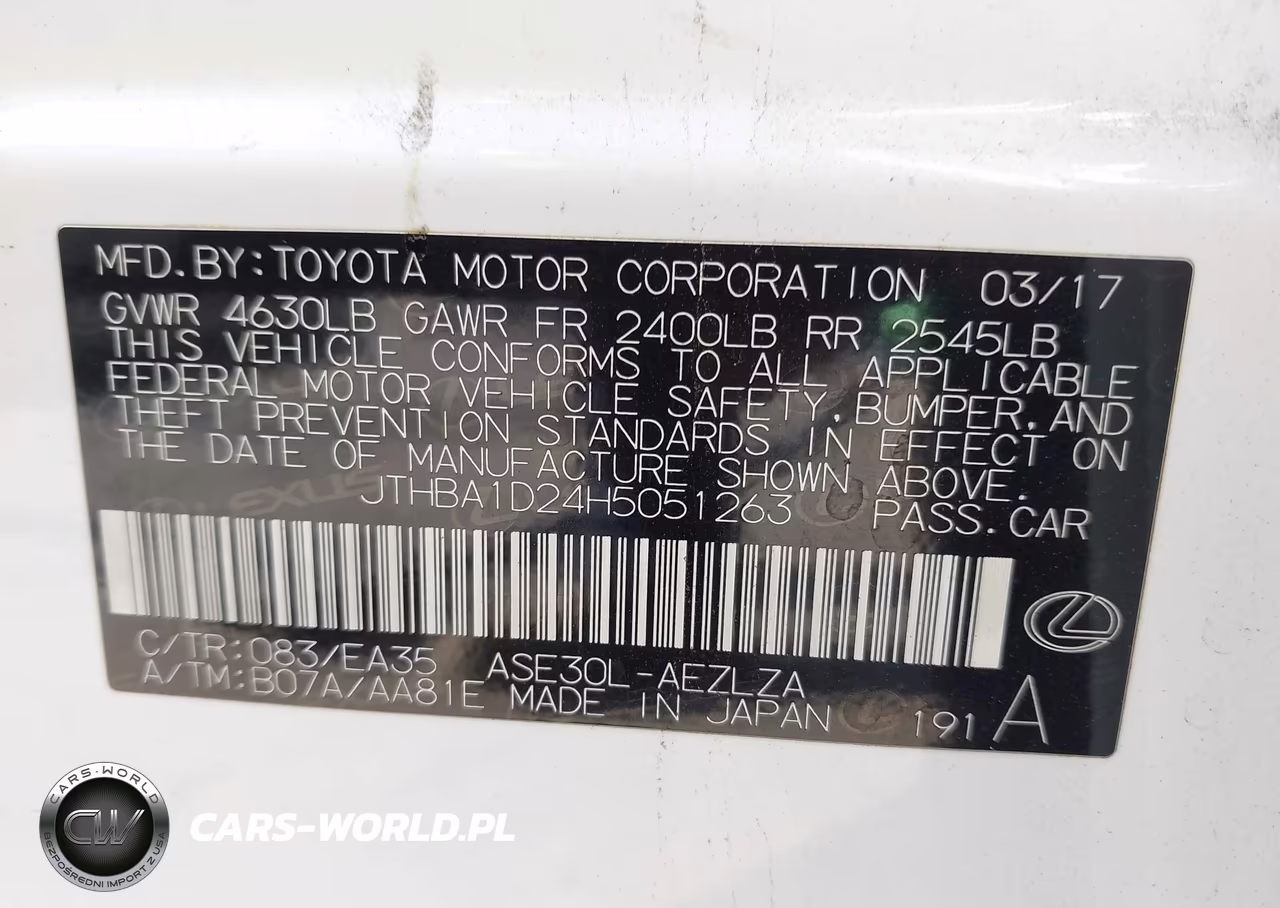 2017 Lexus Is 200T VIN:JTHBA1D24H5051263 - 9