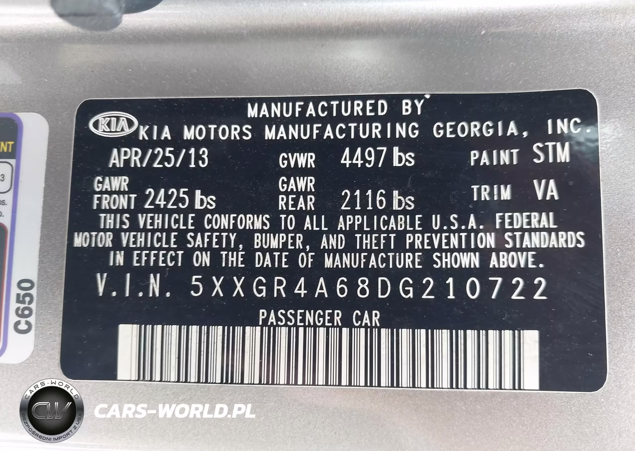 2013 Kia Optima Sx VIN:5XXGR4A68DG210722 - 9