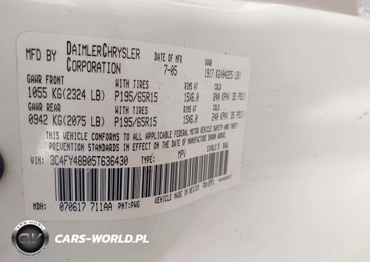 2005 Chrysler Pt Cruiser VIN:3C4FY48B05T636430 - 9