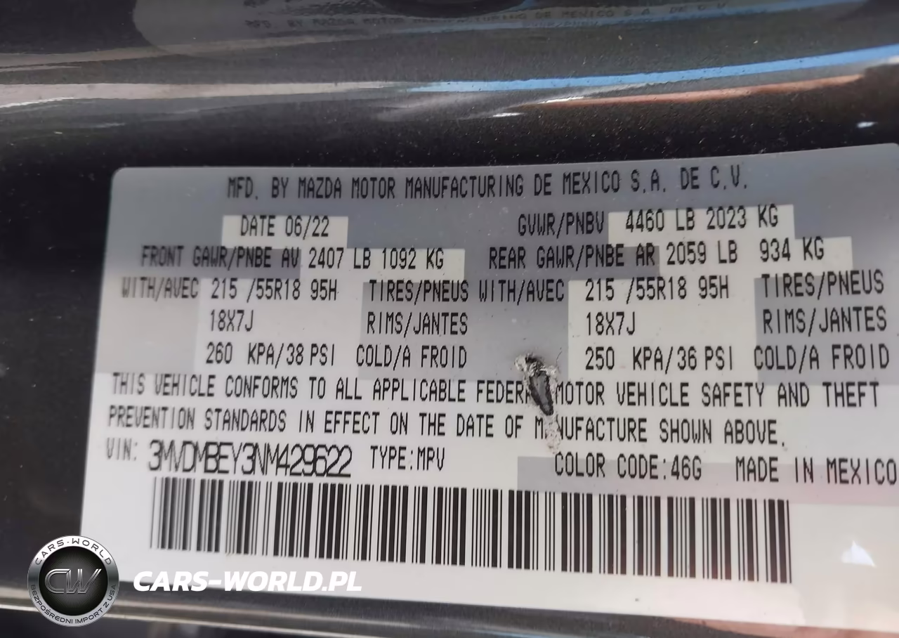2022 Mazda Cx-30 2.5 Turbo Premium Plus VIN:3MVDMBEY3NM429622 - 9