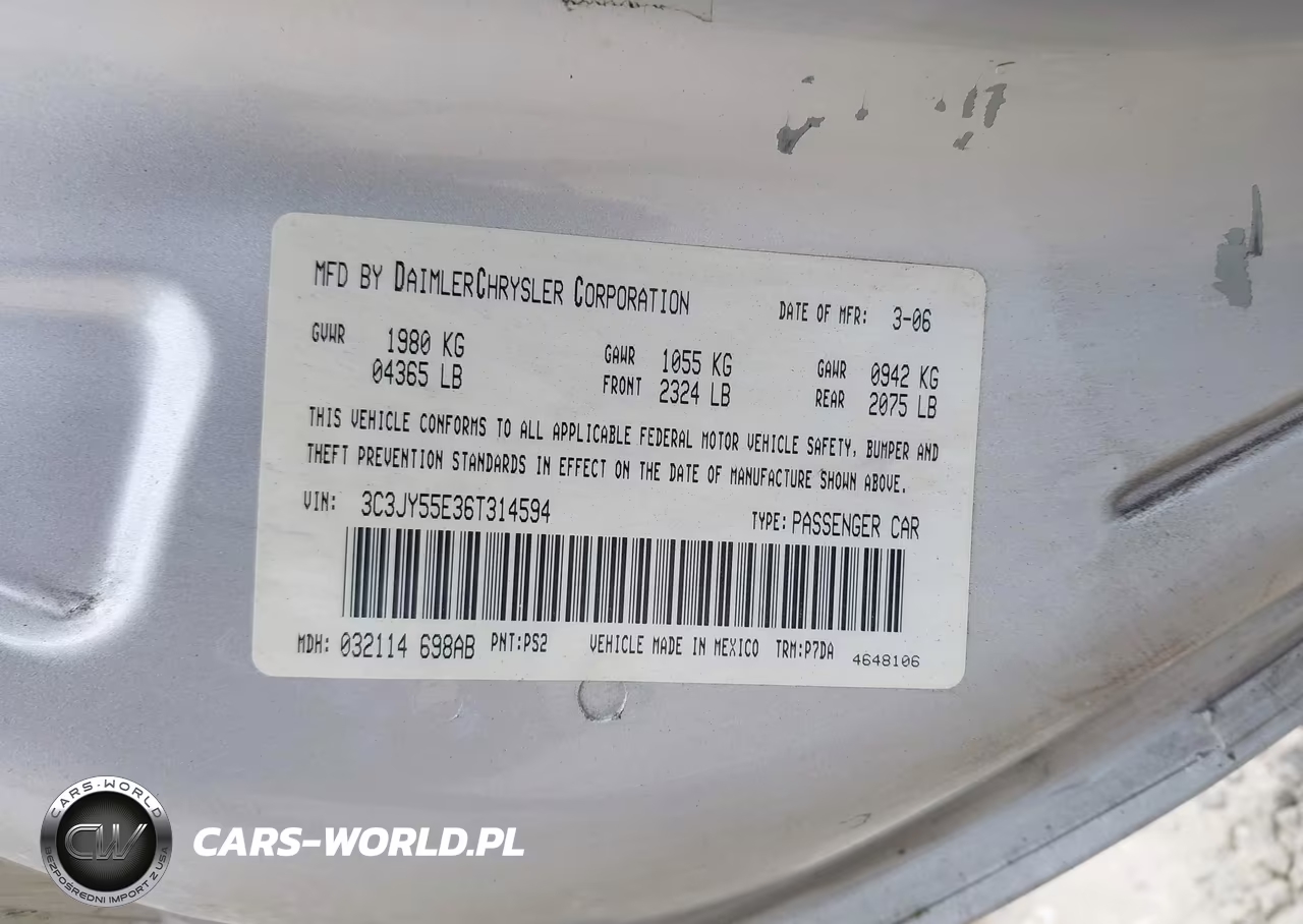2006 Chrysler Pt Cruiser Touring VIN:3C3JY55E36T314594 - 9