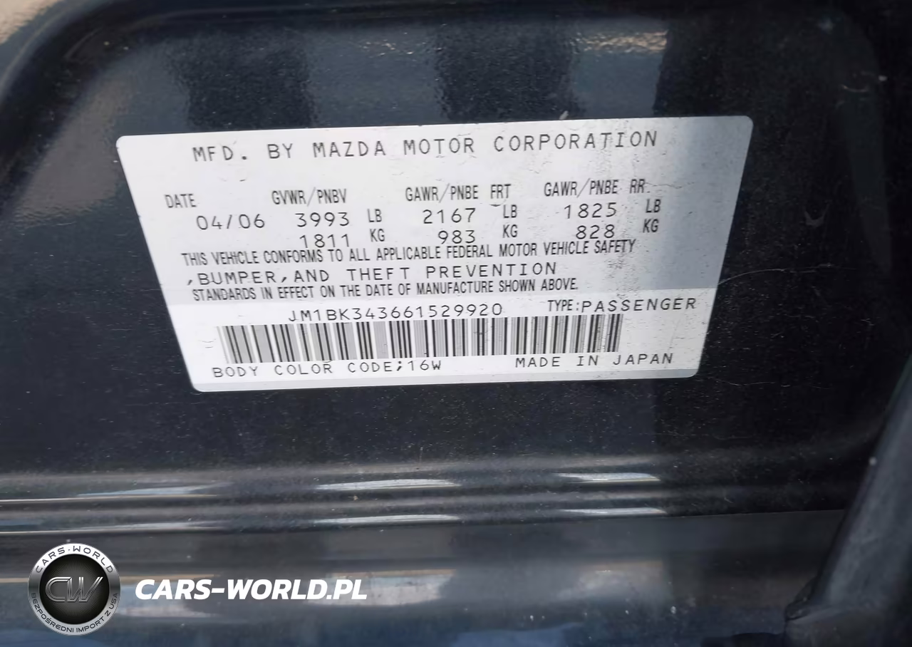 2006 Mazda Mazda3 S Grand Touring VIN:JM1BK343661529920 - 9