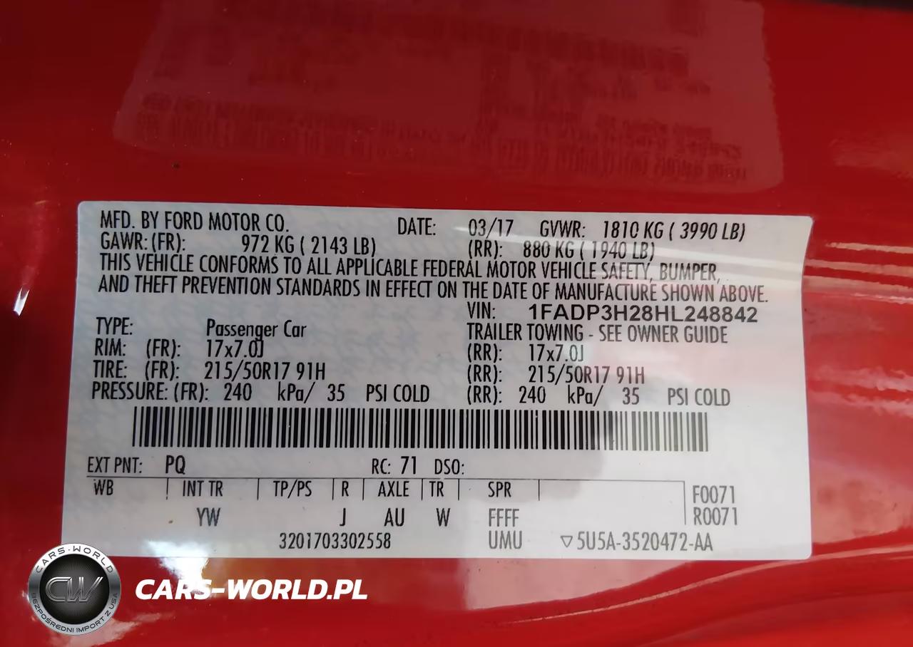 2017 Ford Focus Sel VIN:1FADP3H28HL248842 - 9