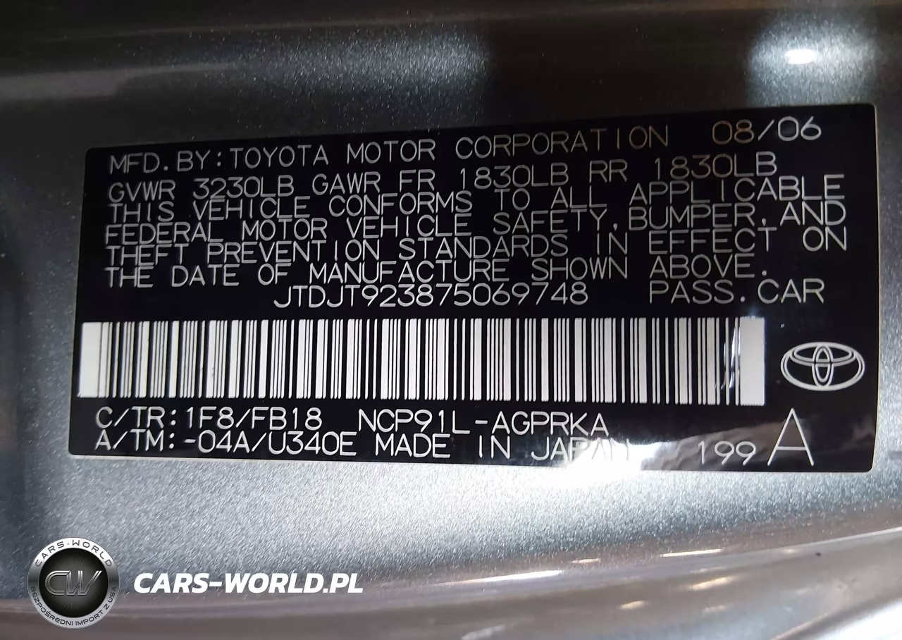 2007 Toyota Yaris VIN:JTDJT923875069748 - 9