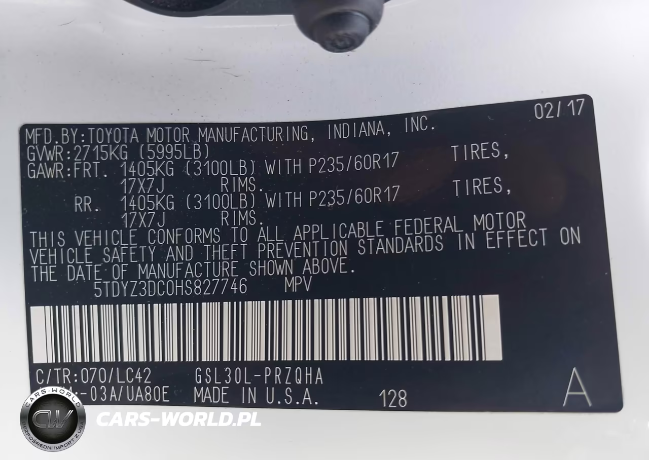 2017 Toyota Sienna Xle 8 Passenger VIN:5TDYZ3DC0HS827746 - 9