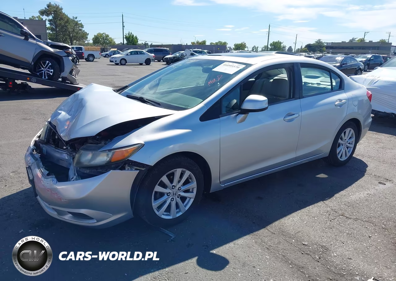 2012 Honda Civic Ex-L VIN:2HGFB2F95CH550737 - 2