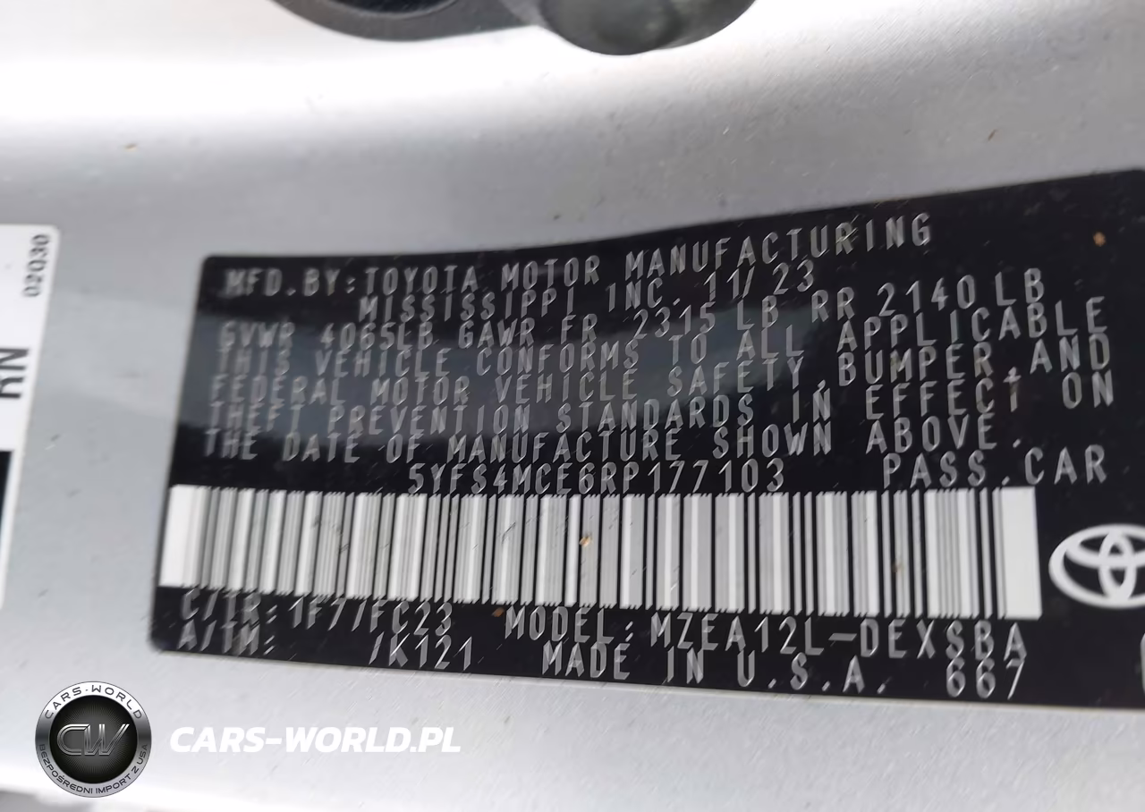 2024 Toyota Corolla Se VIN:5YFS4MCE6RP177103 - 9