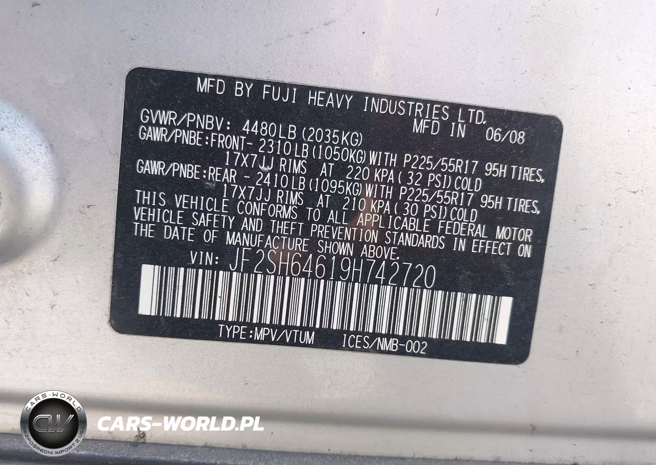 2009 Subaru Forester 2.5X Limited VIN:JF2SH64619H742720 - 9