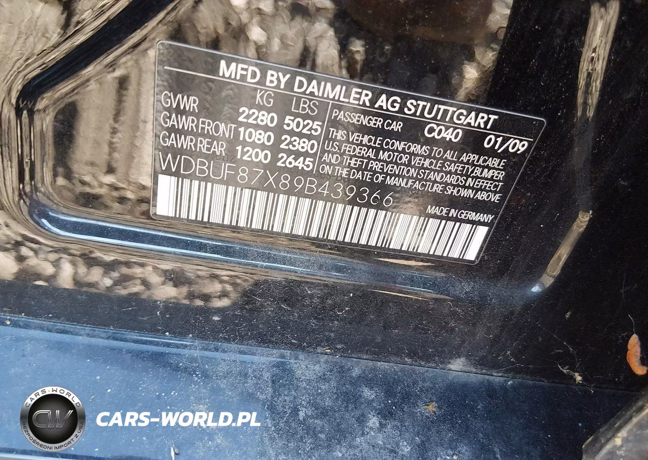 2009 Mercedes-Benz E 350 4Matic VIN:WDBUF87X89B439366 - 9