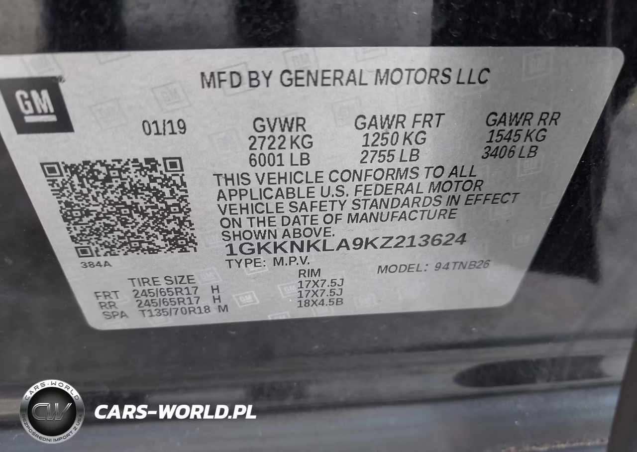 2019 GMC Acadia Sle-1 VIN:1GKKNKLA9KZ213624 - 9