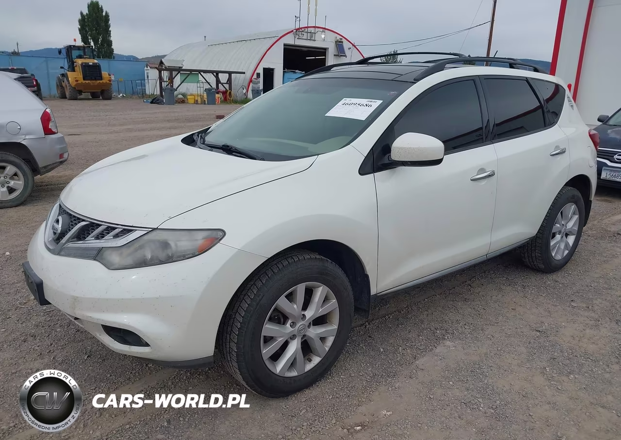 2012 Nissan Murano Sl VIN:JN8AZ1MW8CW217834 - 2