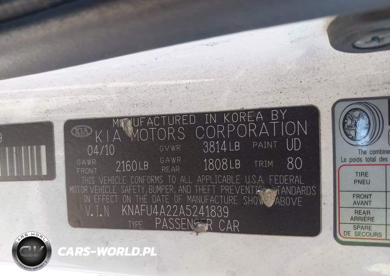 2010 Kia Forte Ex VIN:KNAFU4A22A5241839 - 9