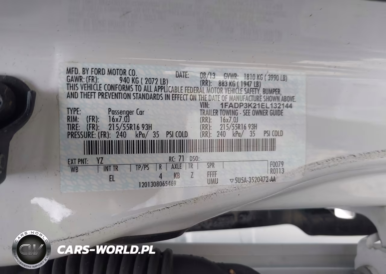2014 Ford Focus Se VIN:1FADP3K21EL132144 - 9